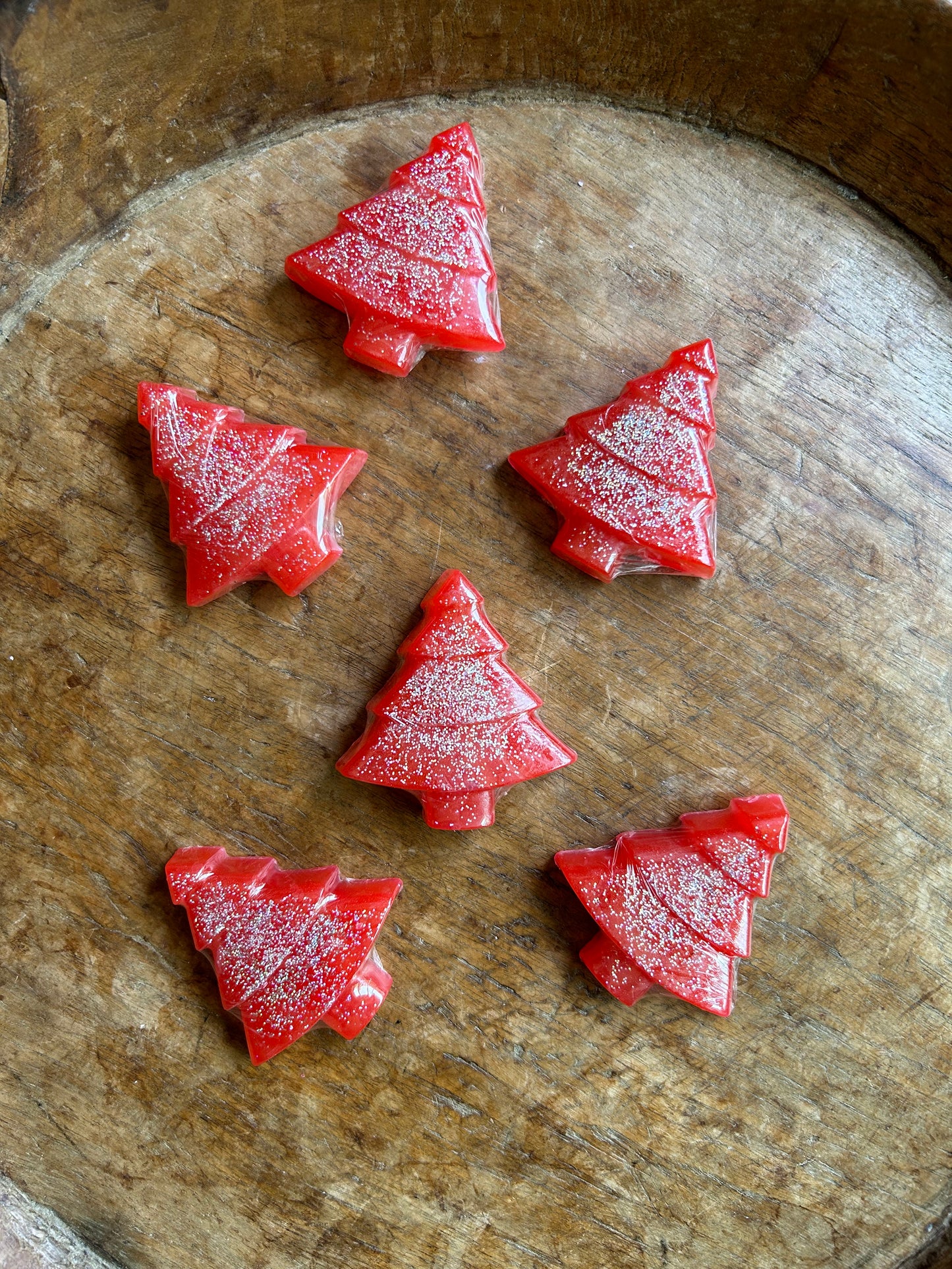 Christmas Tree soaps, Christmas in July soaps, Fun Summer Christmas soaps