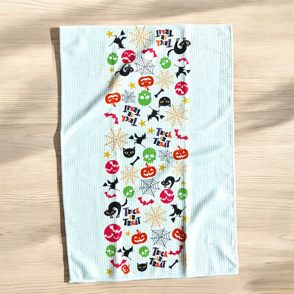 Halloween Waffle Weave Towel