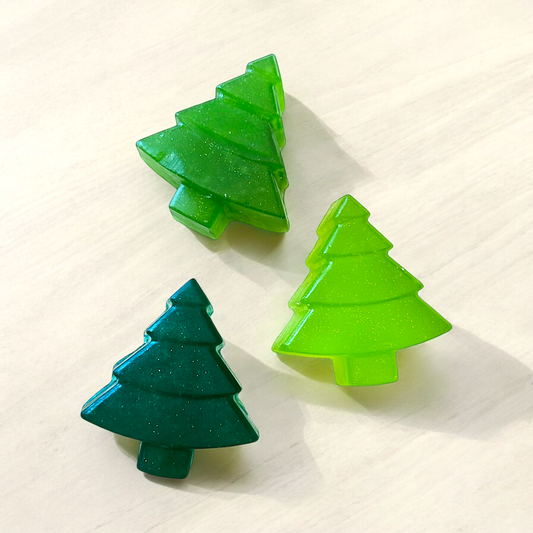 Tree Soaps Set of 3, Pacific Pine Tree soaps, Fraser Fir soap
