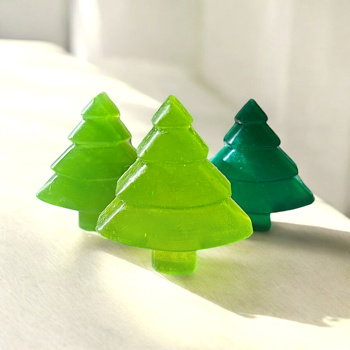 Tree Soaps Set of 3, Pacific Pine Tree soaps, Fraser Fir soap