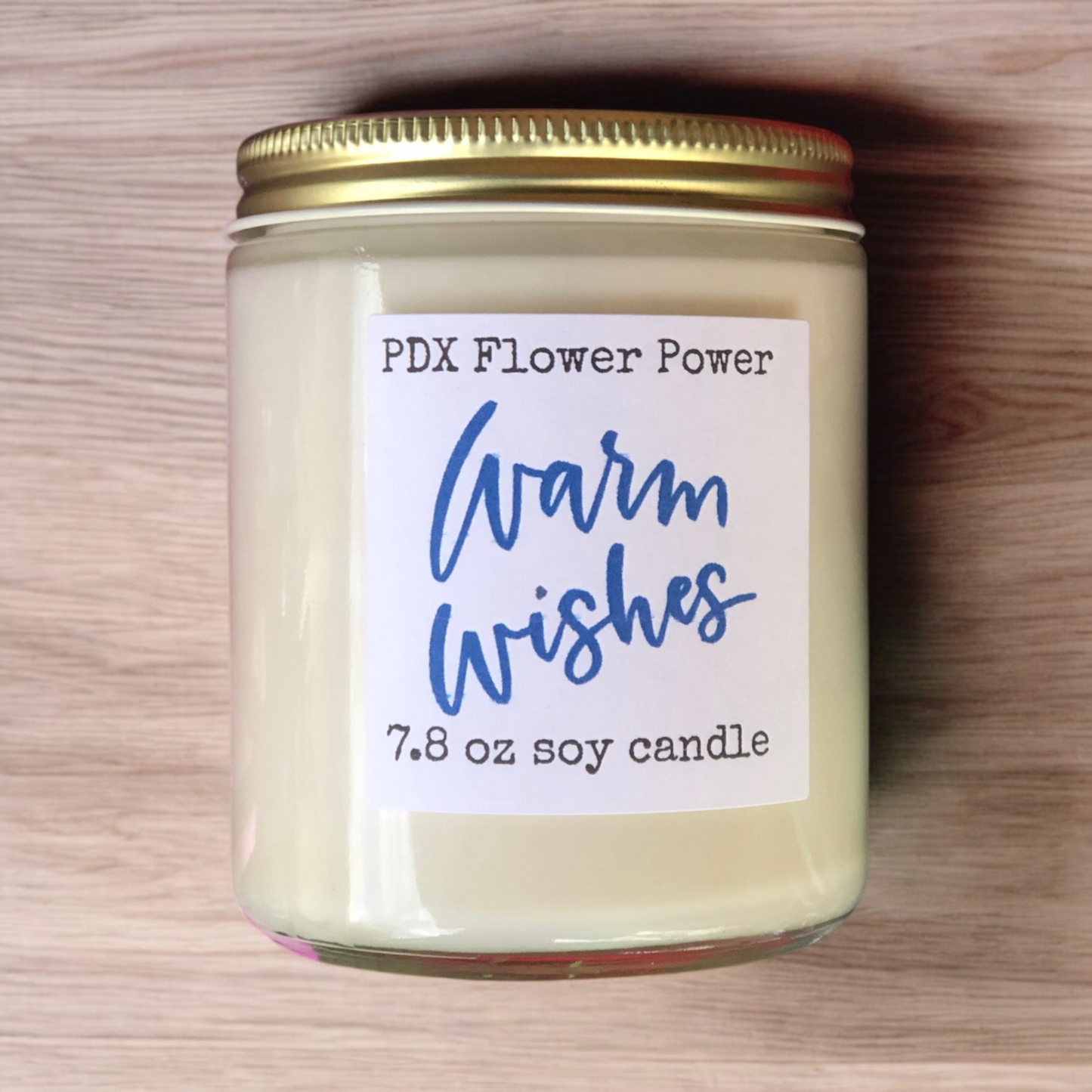 Warm Wishes Candle, Festive candle, PDX Flower Power Soy candle, holiday candle