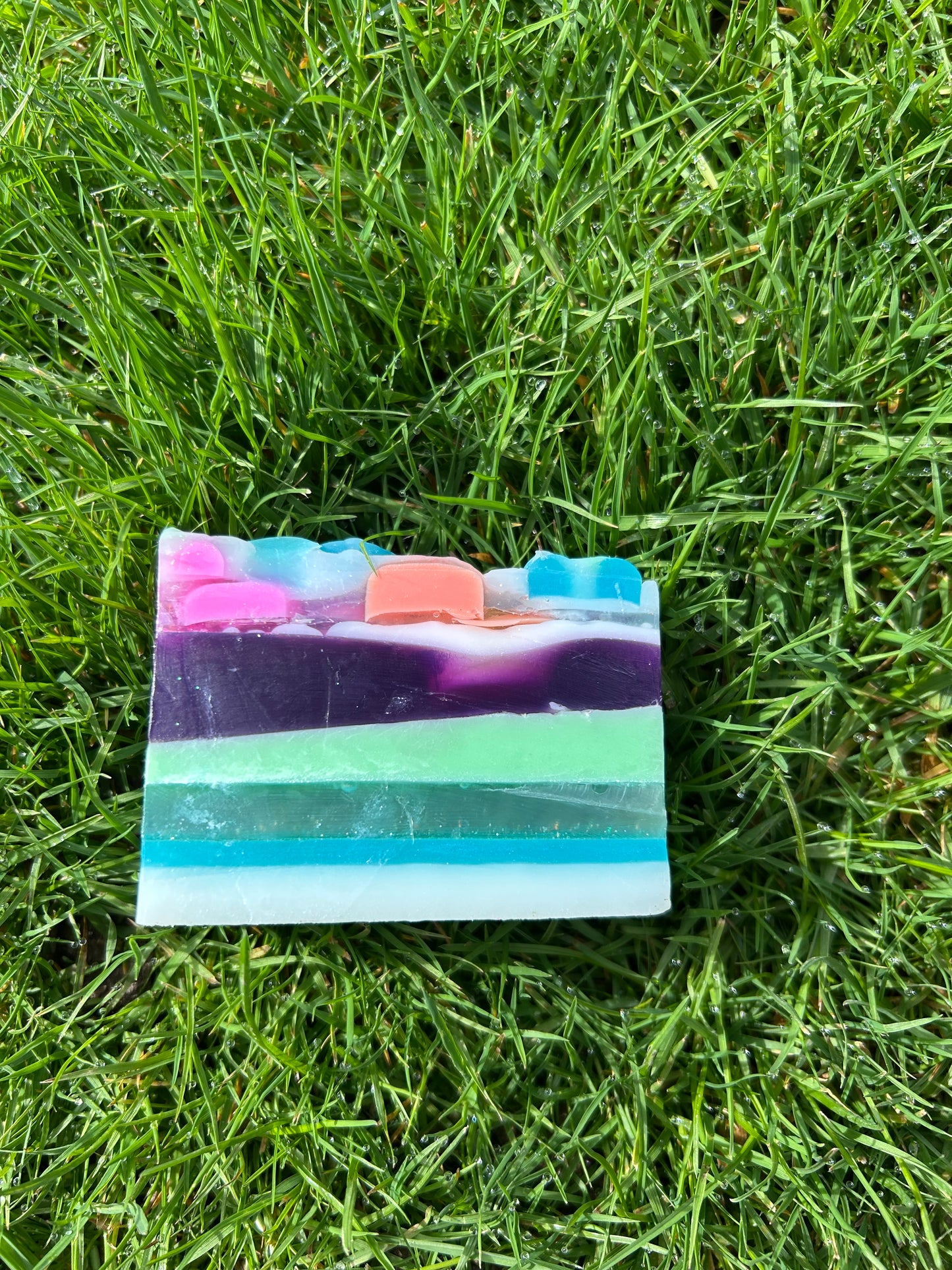 Fruit Looped Soap, Fruity handcrafted soap, Saturday cartoon soap, Easter soaps.