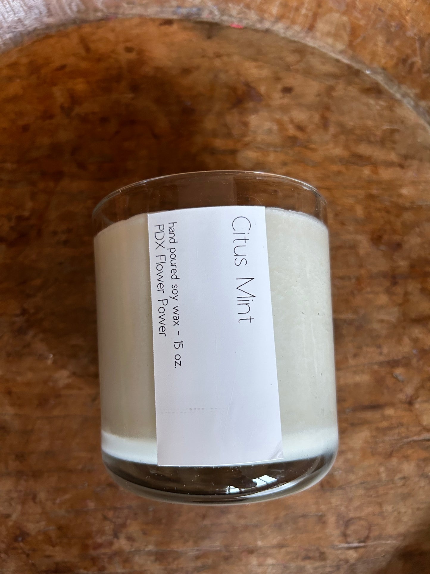 PDX Flower Power 15 oz Soy Candle. Mercantile Jar