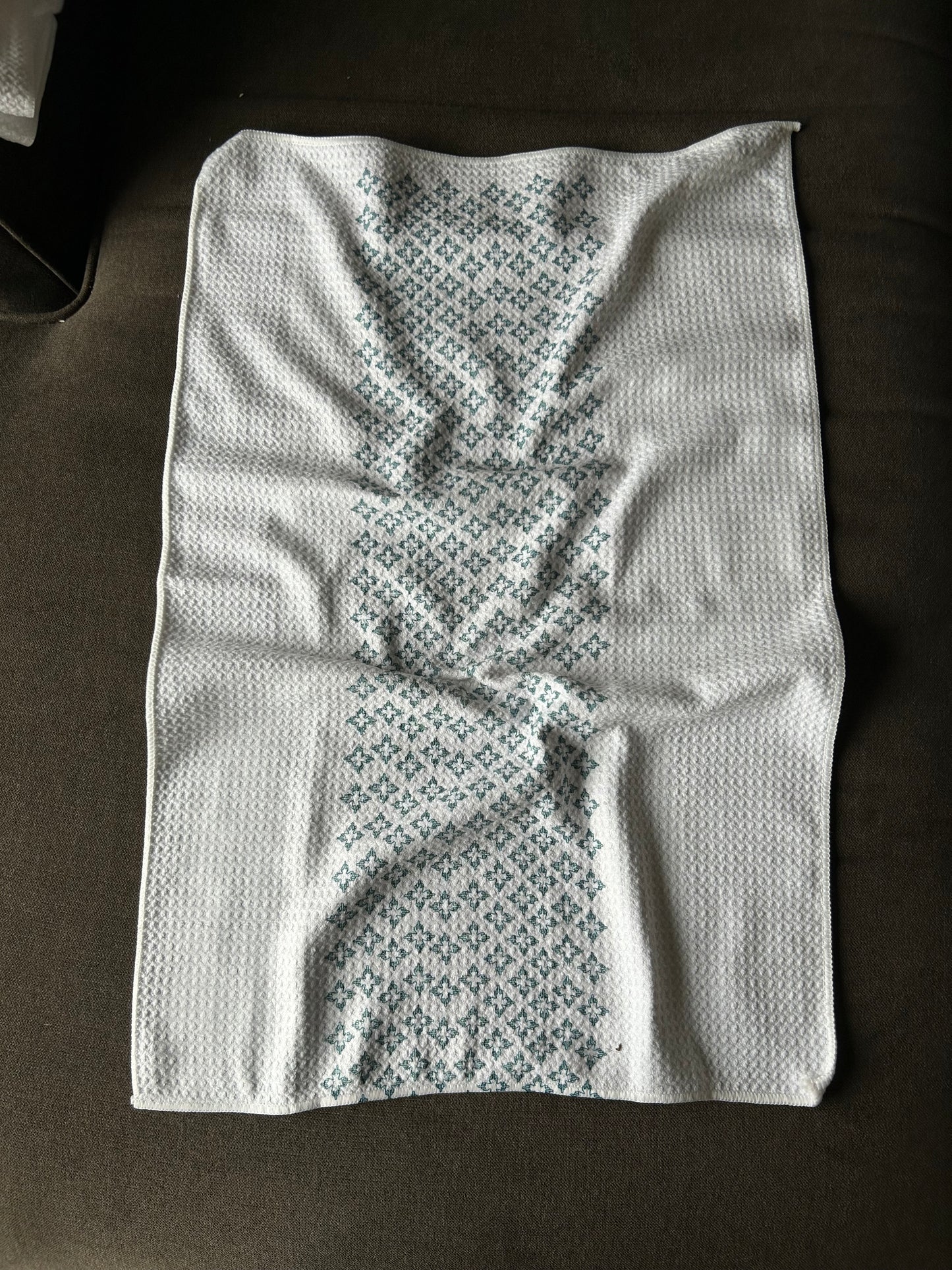 Retro design with a Hidden message/middle finger dish towel