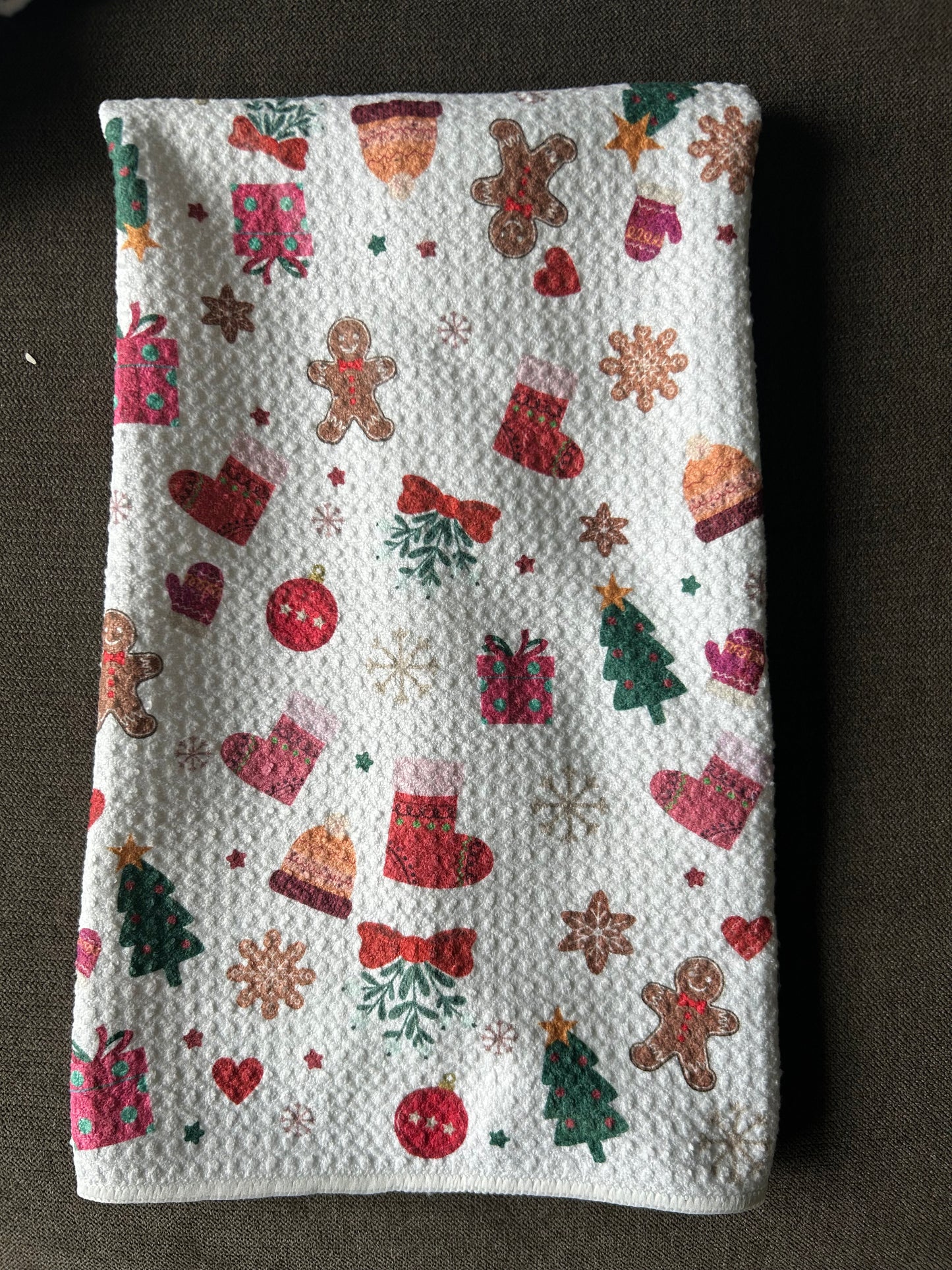 Holiday Winter festive towel