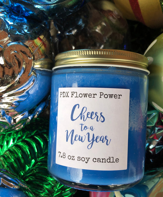 Cheers to the New Year Soy candle 7.8 oz.