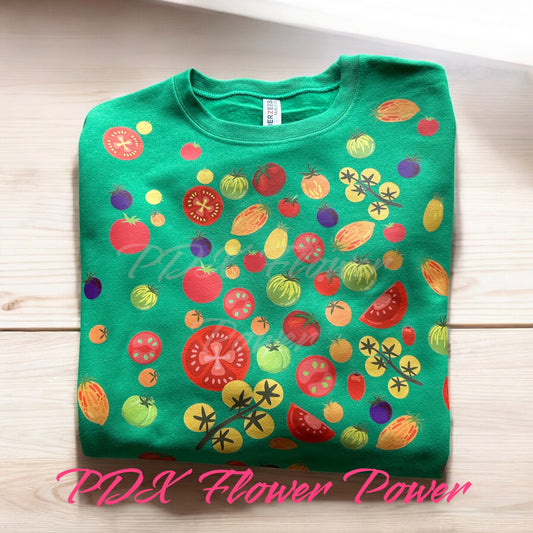 Tomato Sweatshirt, Heirloom tomato sweatshirt, Gardening gift