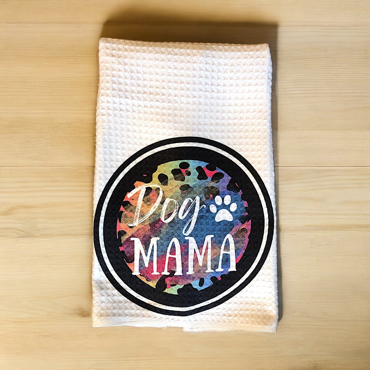 Dog Mama Waffle Weave Towel