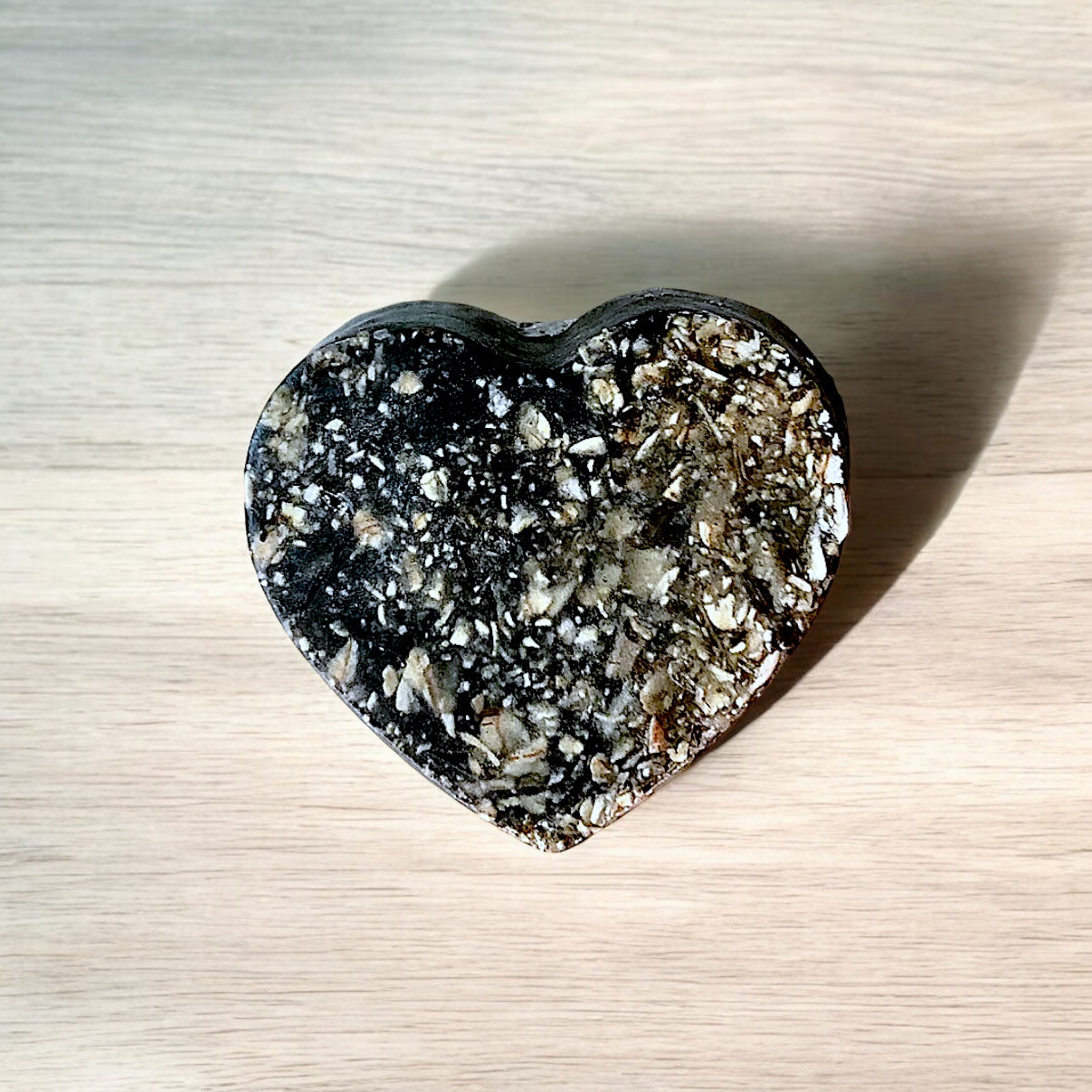 Oatmeal exfoliating glycerin heart soap