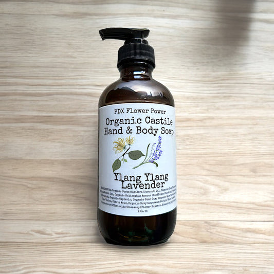 Ylang Ylang Lavender Organic Castile Hand & Body Soap