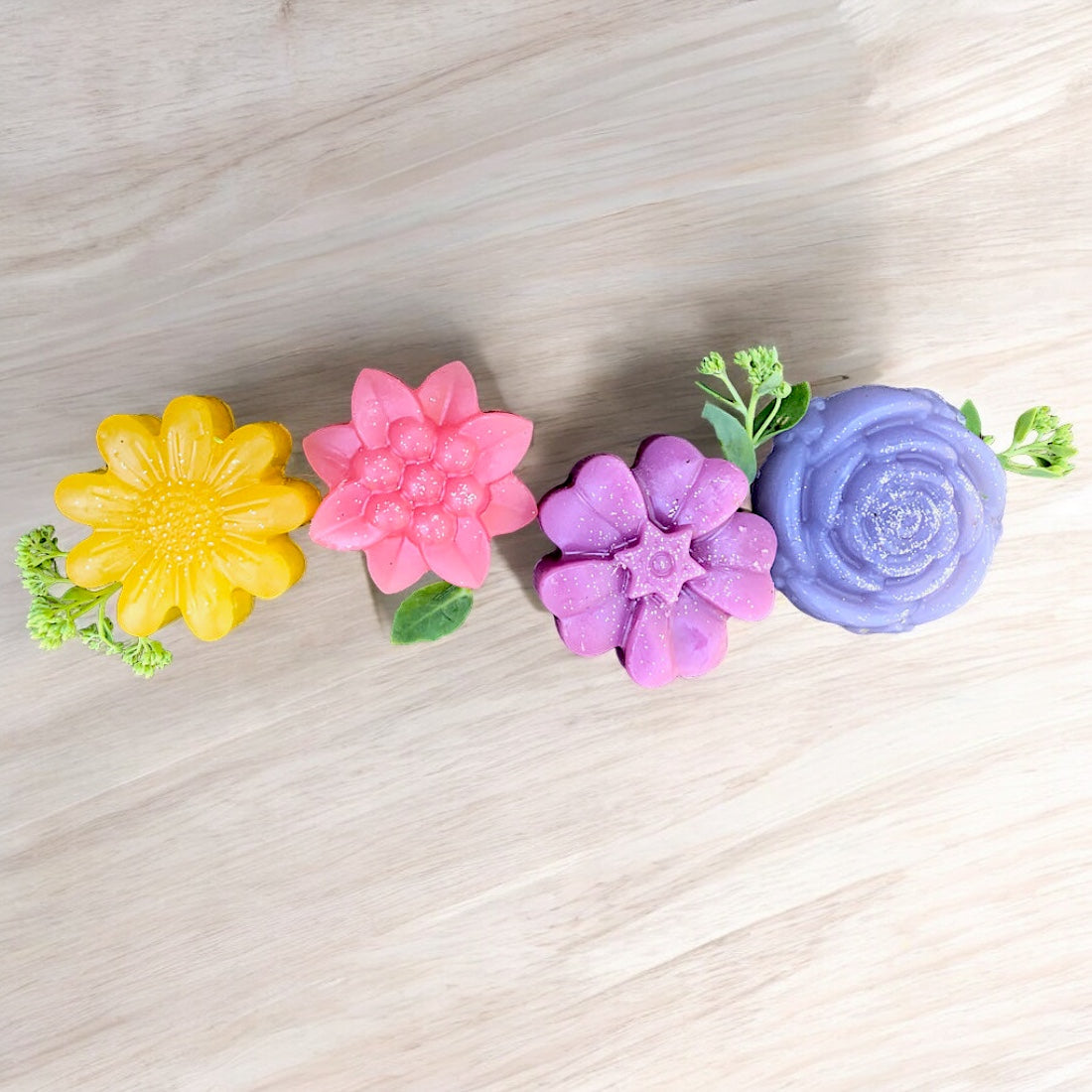Floral soap et of 4 (Mixed Bouquet)