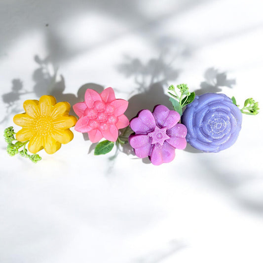 Floral soap et of 4 (Mixed Bouquet)
