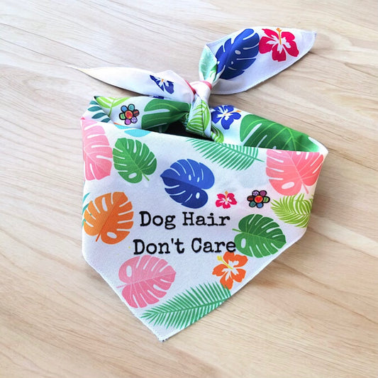Dog Hair Don't Care Dog Monstera Bandana