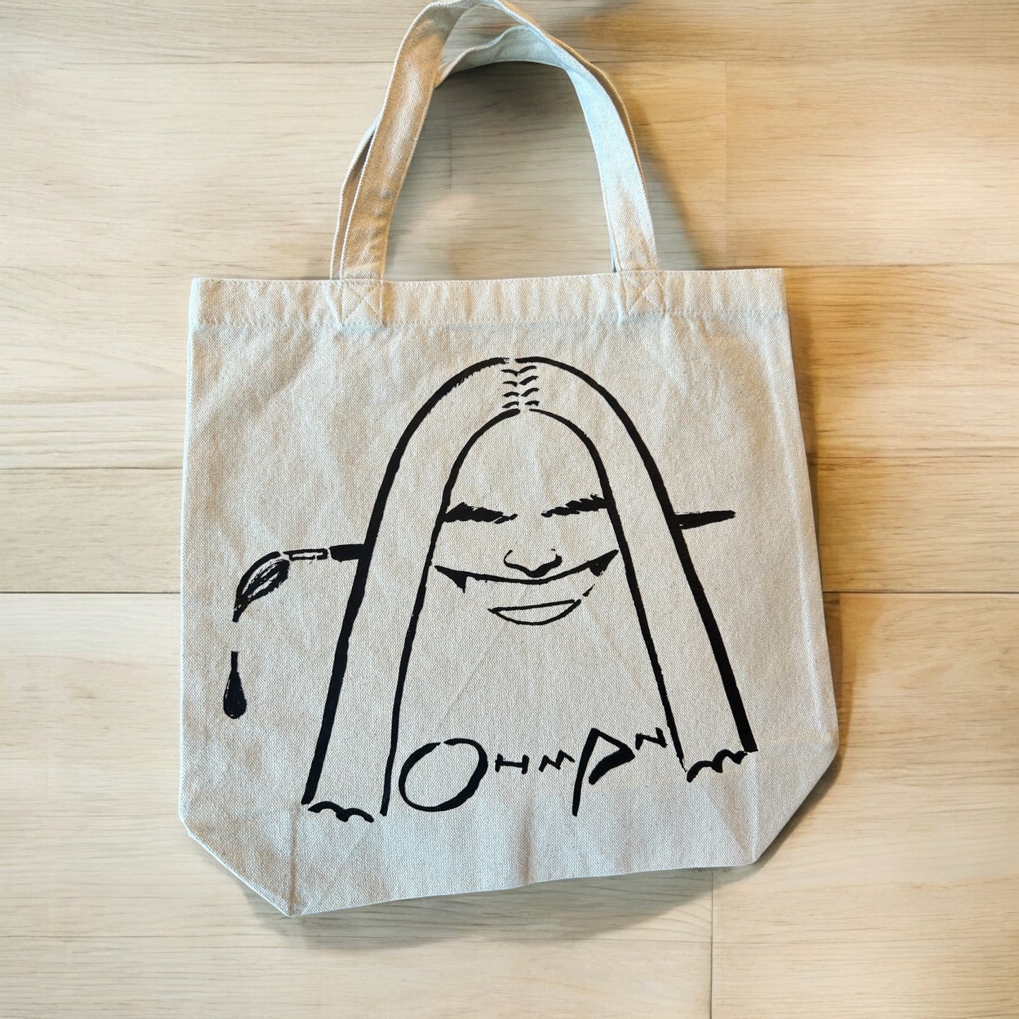 Jack Ohman signature canvas tote, 13" x 13"