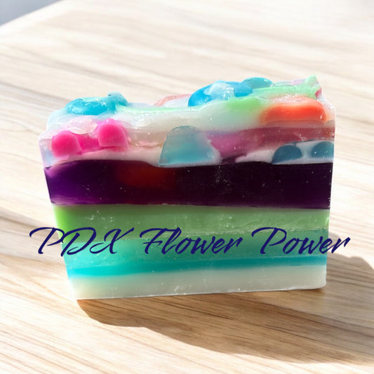 Fruit Looped Soap, Fruity handcrafted soap, Saturday cartoon soap, Easter soaps.