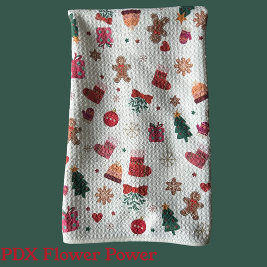Holiday Winter festive towel