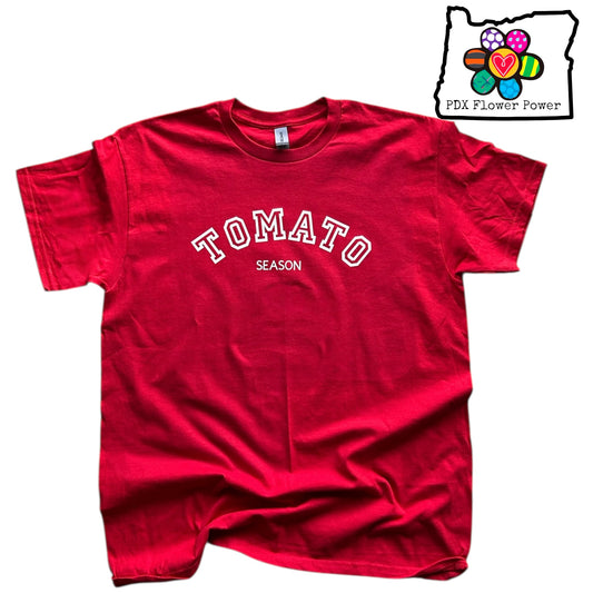 Tomato Season T-Shirt Red- Gardening Gift for Flower Lovers | PDX Flower Power