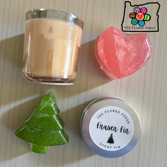 Fraser Fir Candle & Soap Gift Set - Scent Tin | PDX Flower Power