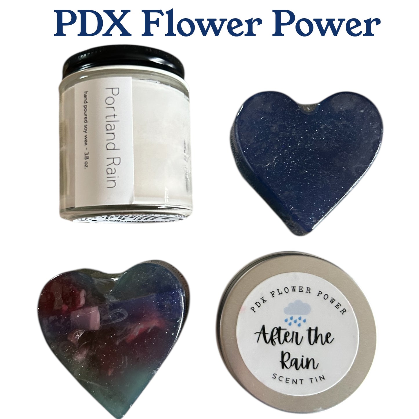Portland Rain Candle & Soap Gift Set - Scent Tin | PDX Flower Power
