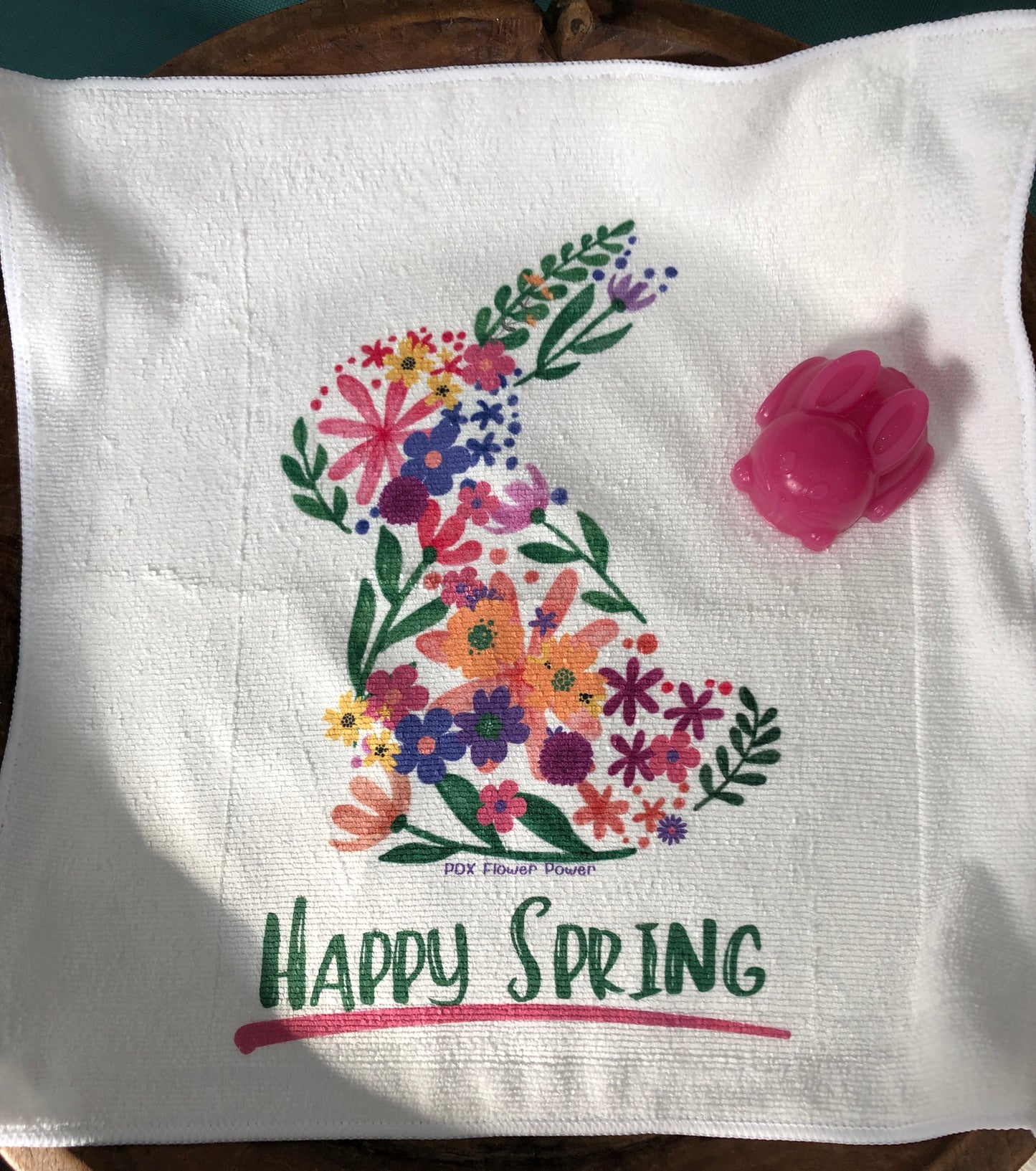 Spring Bunny towel & soap Set
