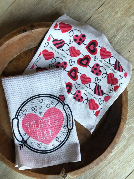 Pilates Love Towel Set - Valentine's Gift - PDX Flower Power