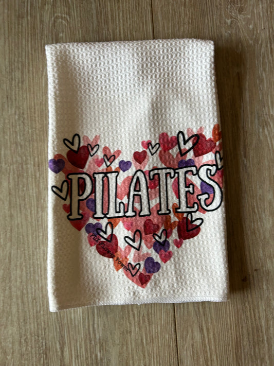 Personalized Valentine towels, Happy Valentine's Day gift, heart dish towels