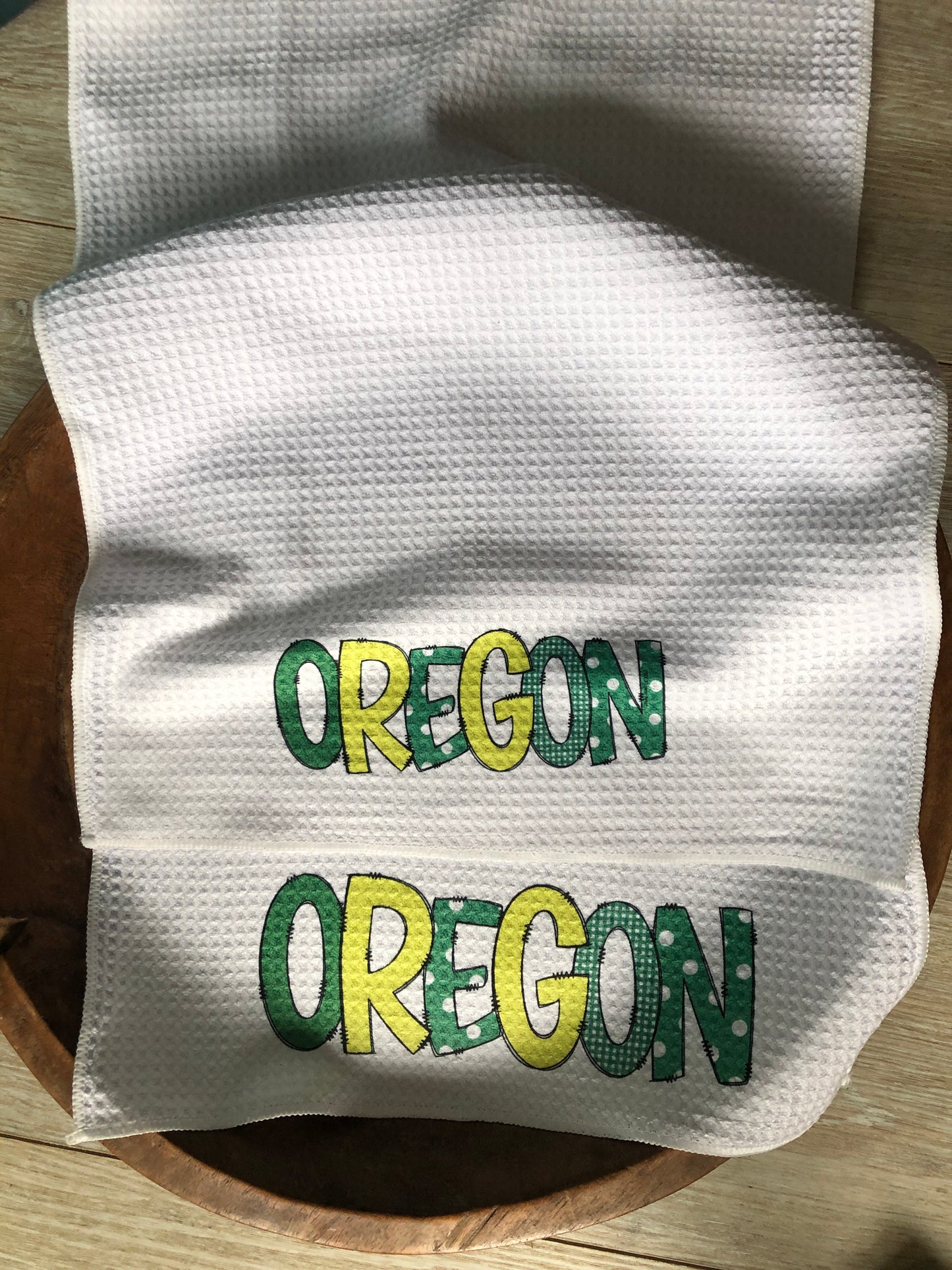 Oregon towel set, Oregon waffle weave towel set