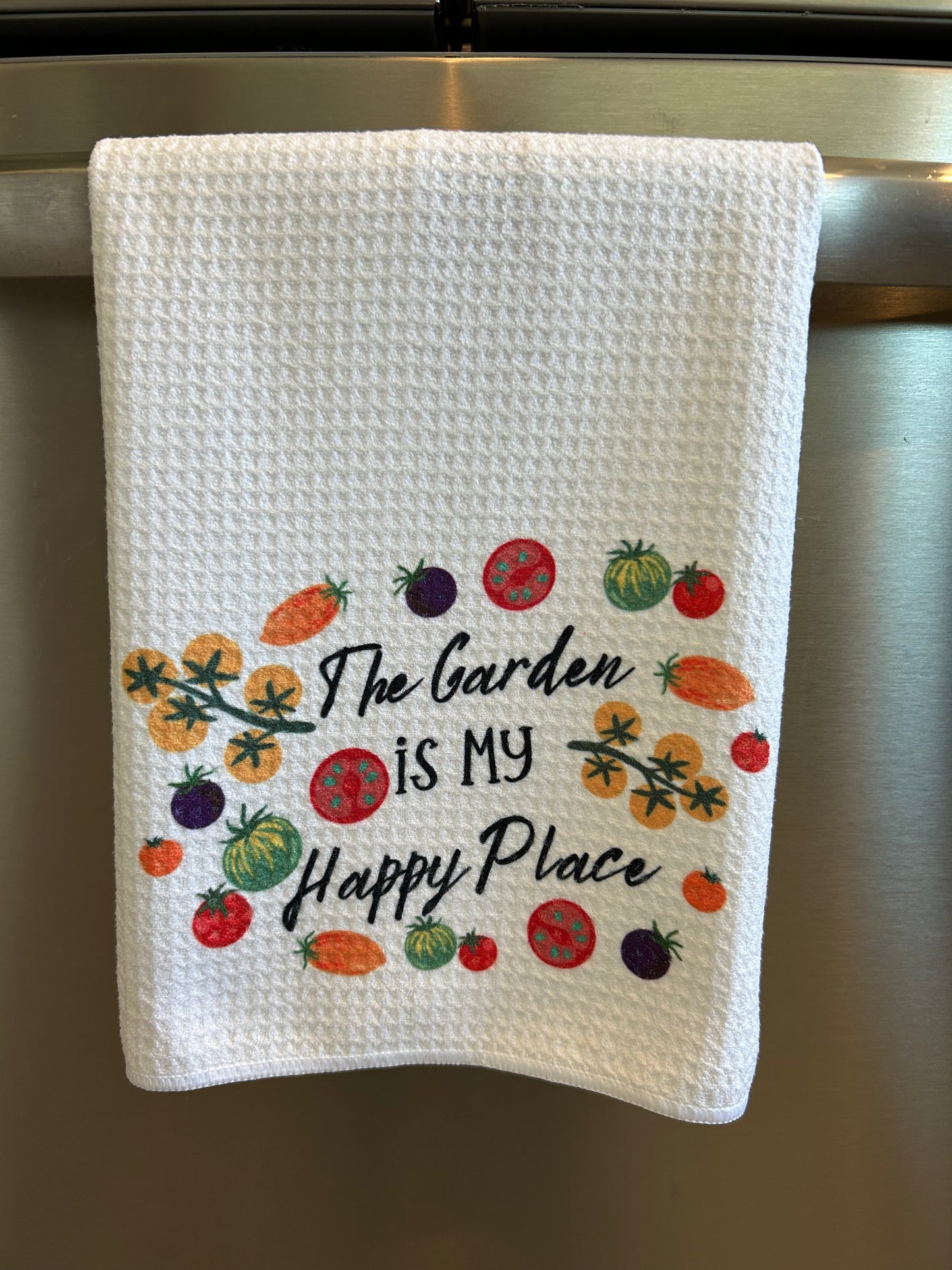 The Garden Is My Happy Place Tomato Towel Set