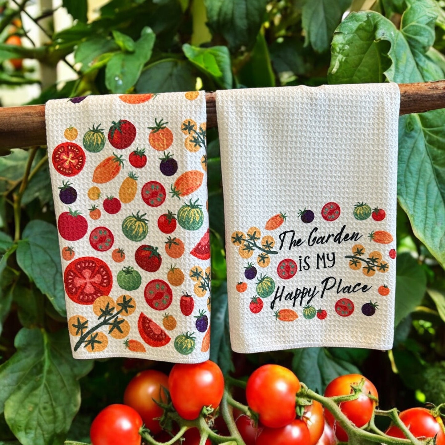 The Garden Is My Happy Place Tomato Towel Set