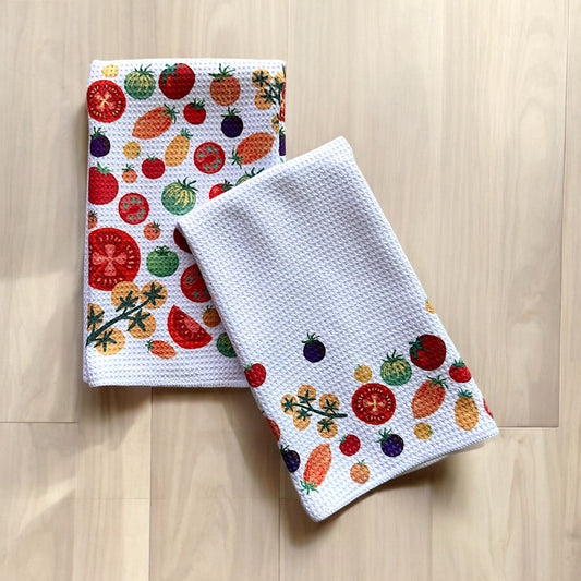 Heirloom Tomato Towel Set, Gardeners gifts, tomato