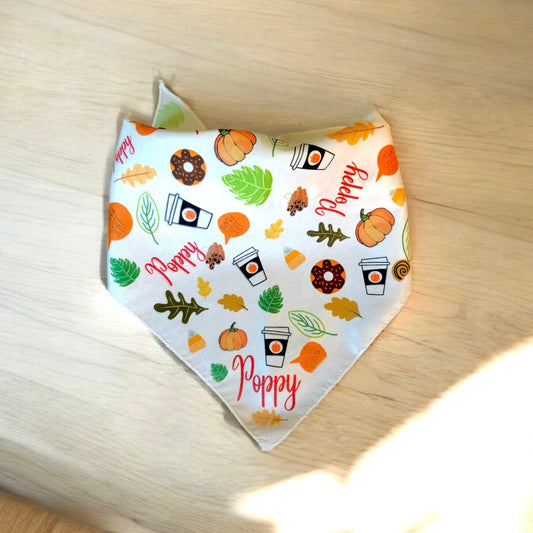 Pumpkin Spice Dog Bandana