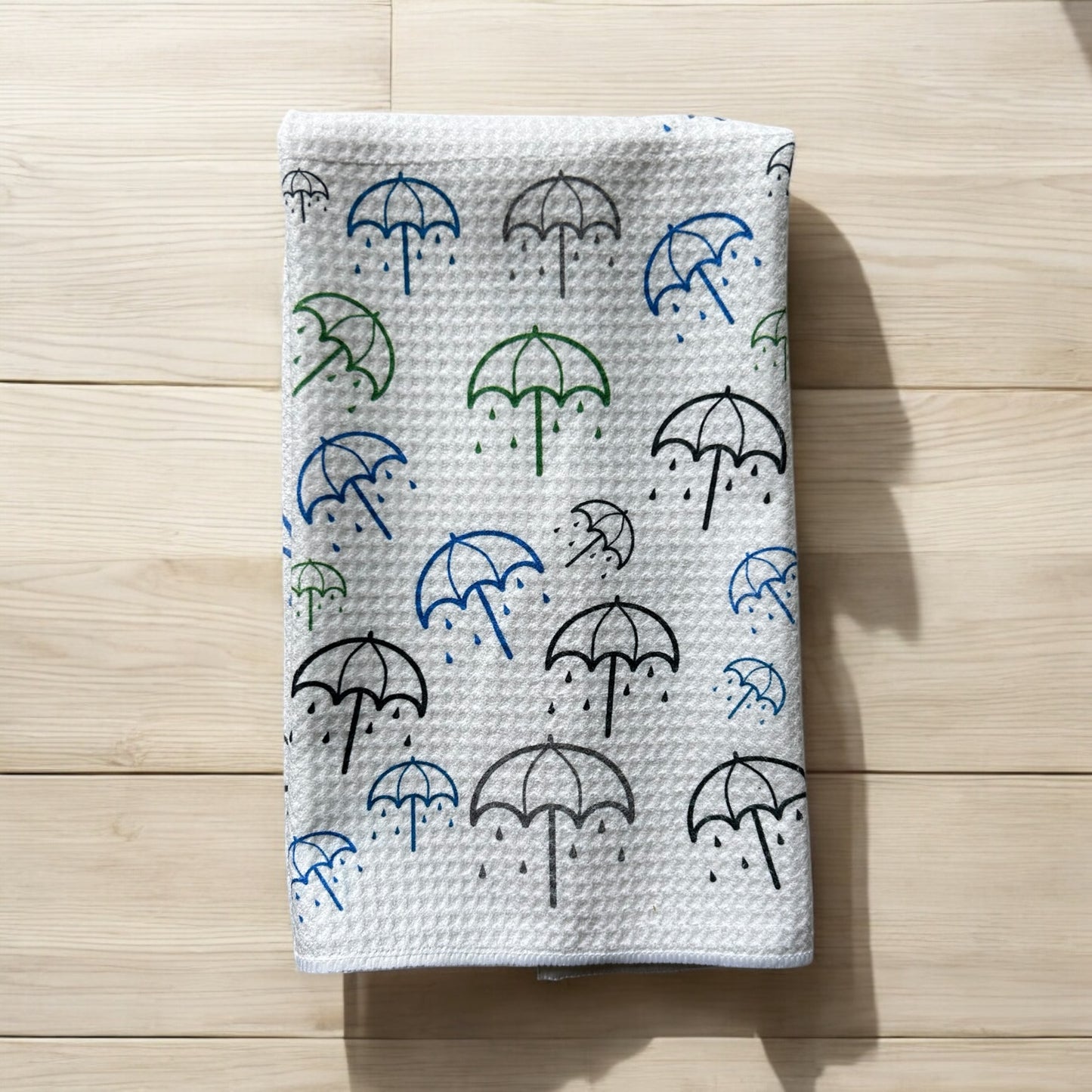 Oregon Rain towel & Candle set,  Umbrella design, Rain candle and towel