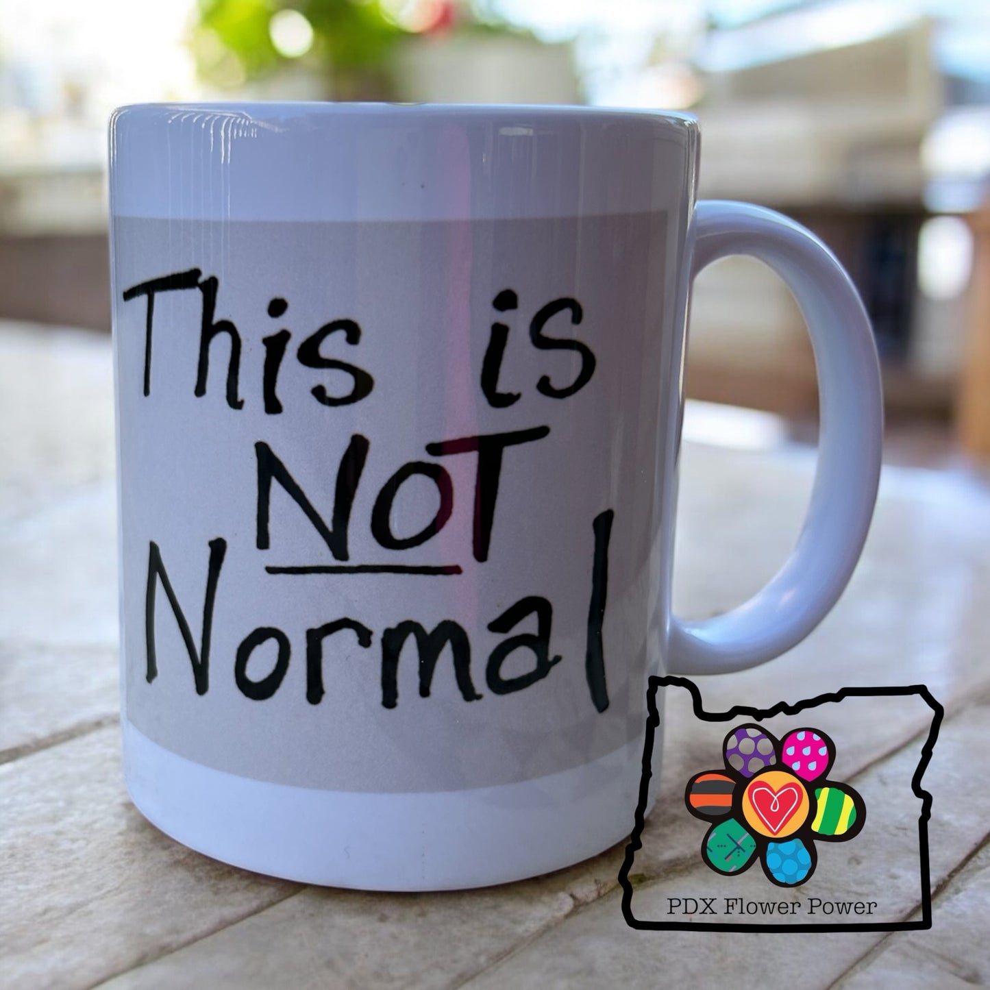 "This is Not Normal" mug set of 2,  NM Representative Melanie Stansbury's sign, political mug