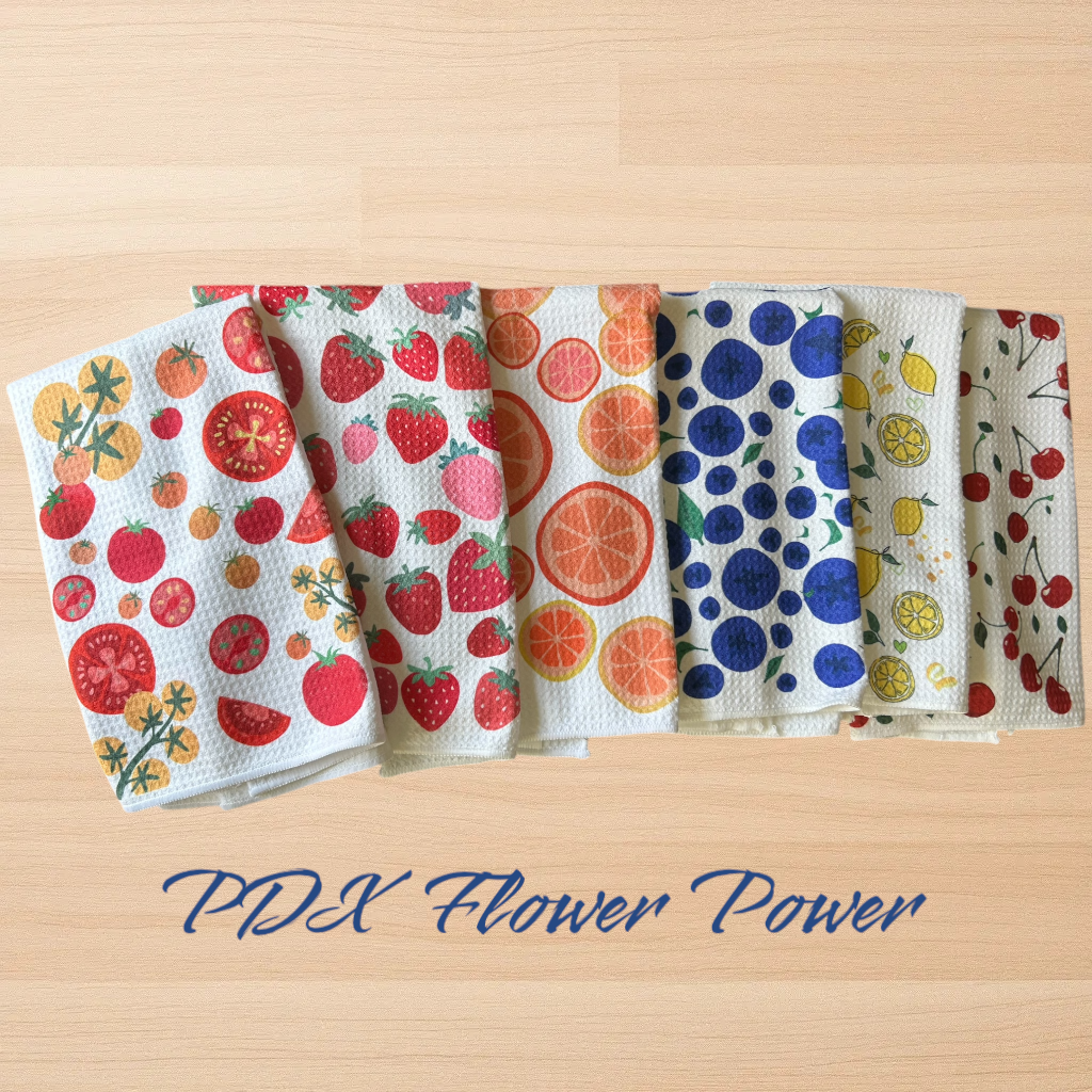 Farmers Market  towel set, Tomato towel, Citrus towel, Strawberry towel, Lemon towel, blueberry towel and Cherry towel