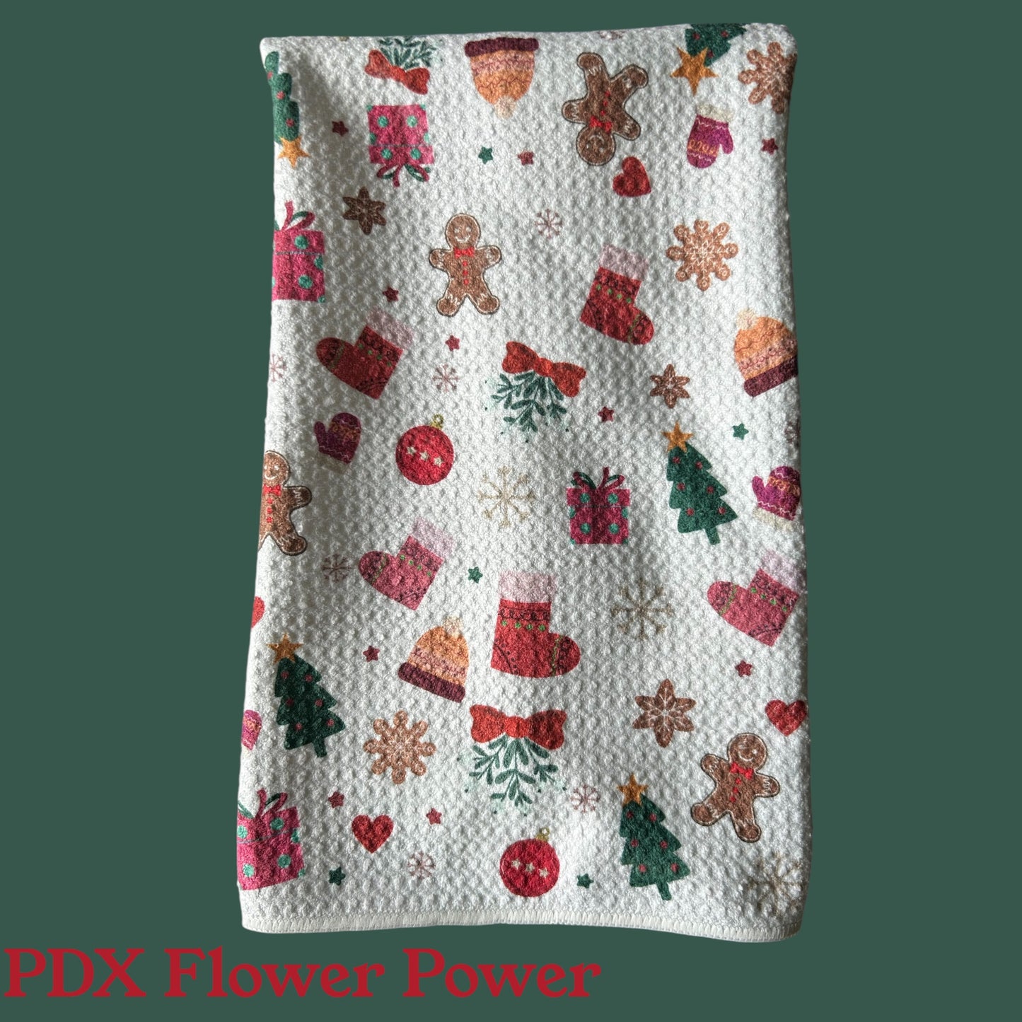 Holiday Winter festive towel