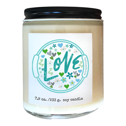 Pilates Love Soy Candle - Pilates Valentine Candle| PDX Flower Power