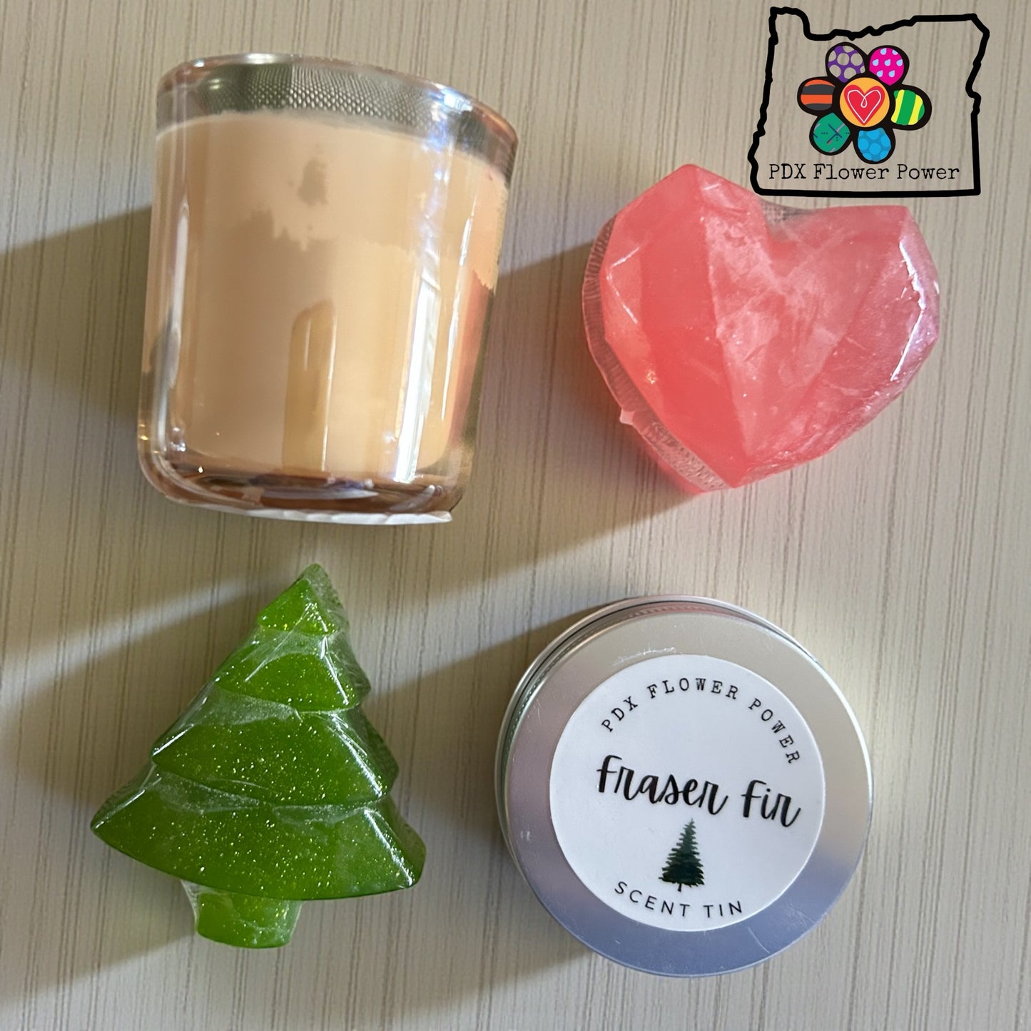 Fraser Fir Candle & Soap Gift Set - Scent Tin | PDX Flower Power
