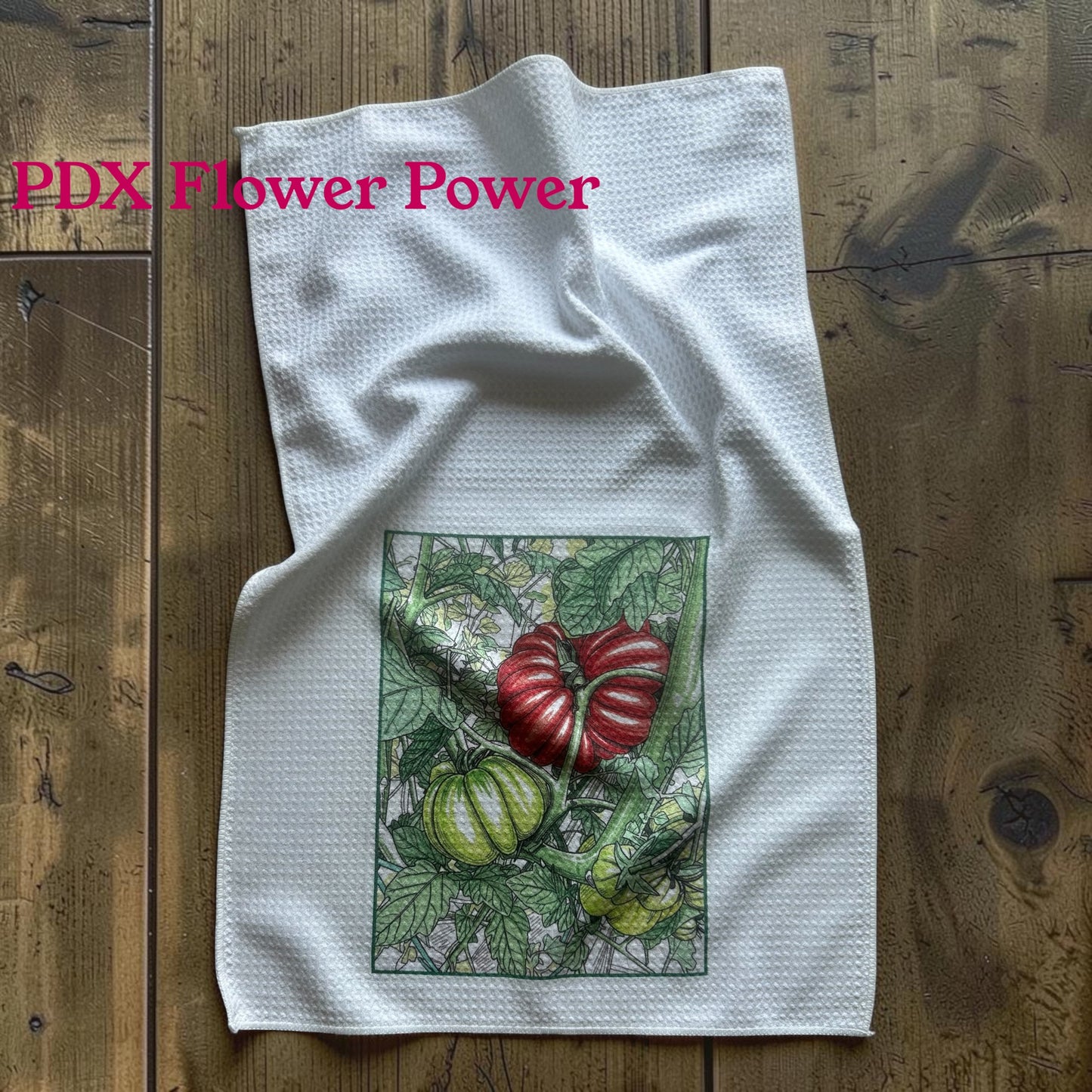 Tomato gift set, Tomato candle, tomato scent tin, tomato towel, Kitchen & Garden | PDX Flower Power (Copy)