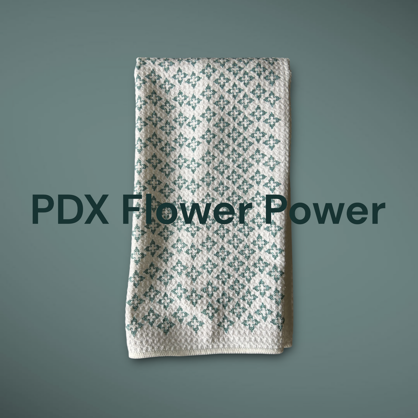 Retro design with a Hidden message/middle finger dish towel