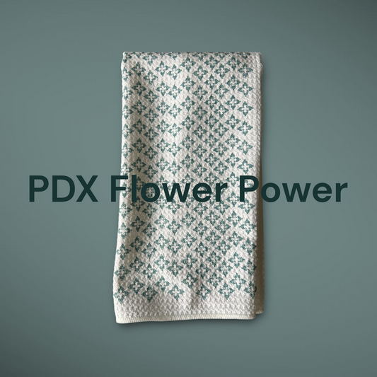 Retro design with a Hidden message/middle finger dish towel