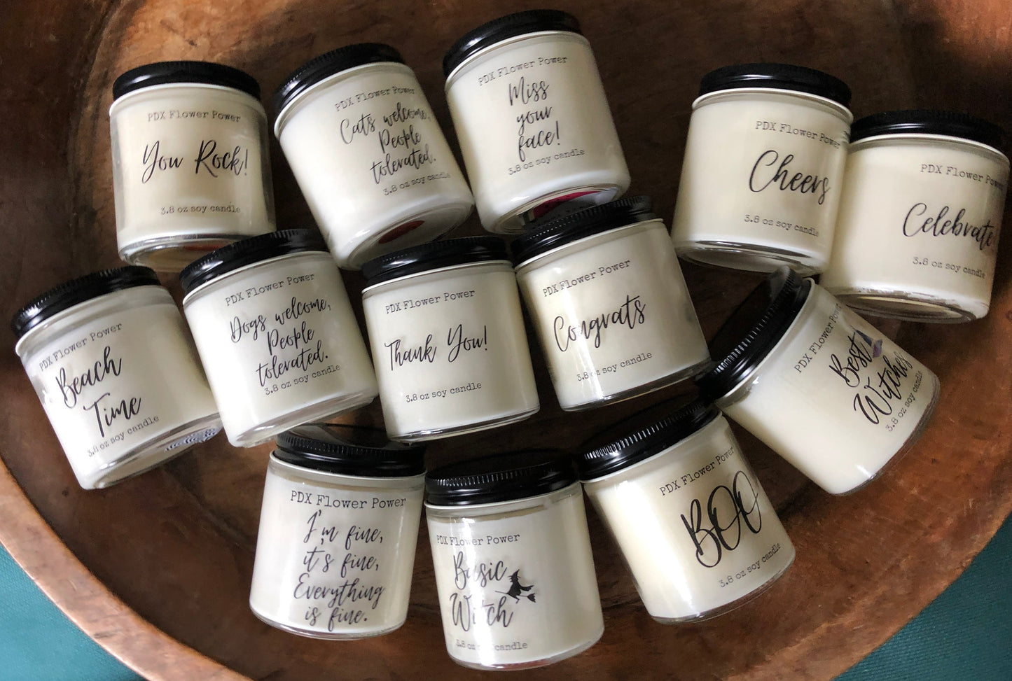 PDX Flower Power Soy candle 7.8 oz.