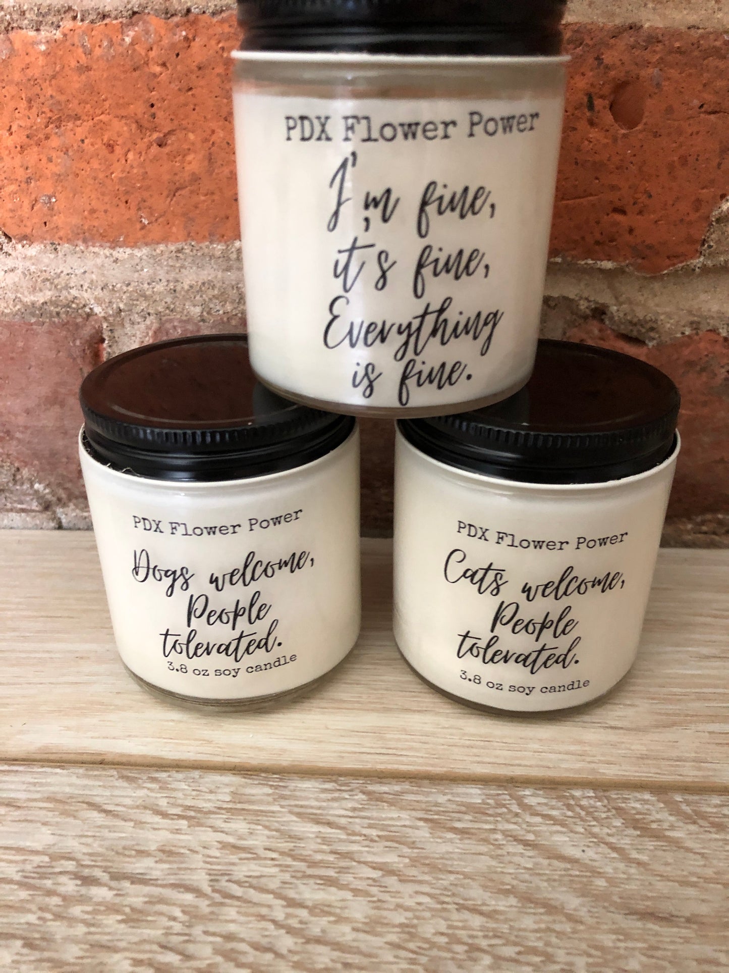 PDX Flower Power Soy candle 7.8 oz.