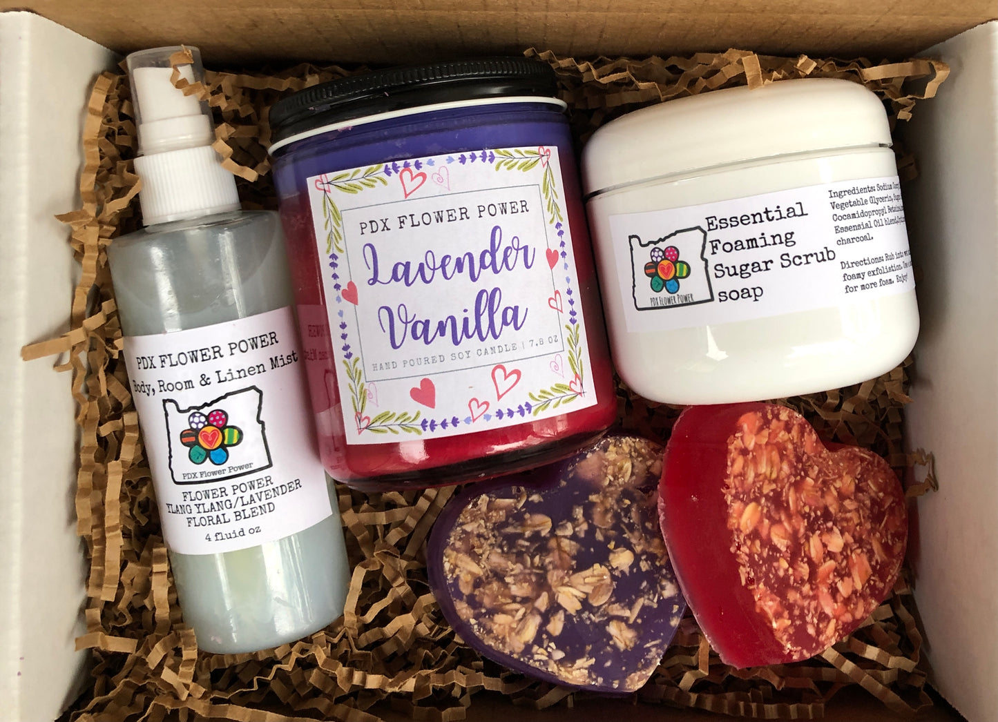PDX Flower Power "valentines Self-care" gift box