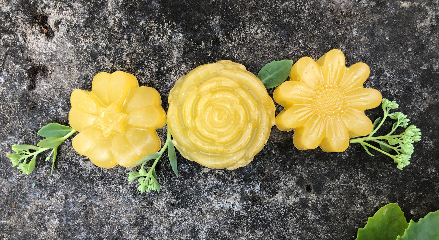 PDX Flower Power Lemon Verbena Floral soap set
