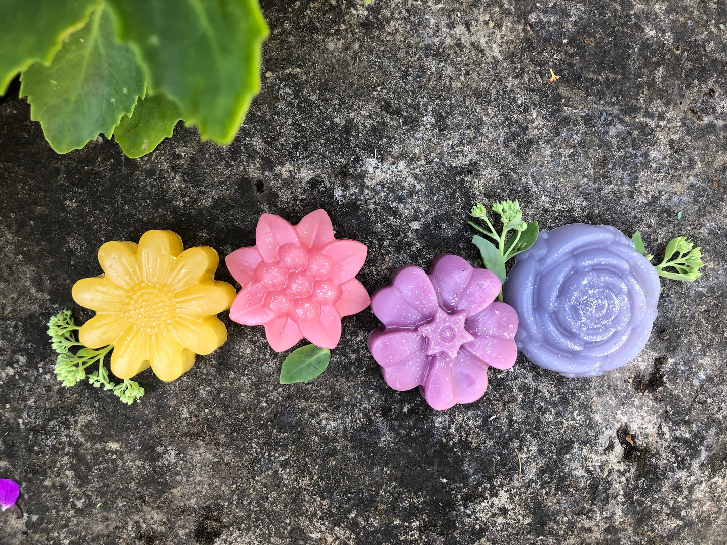 PDX Flower Power Floral soap set ( Mixed Bouquet)