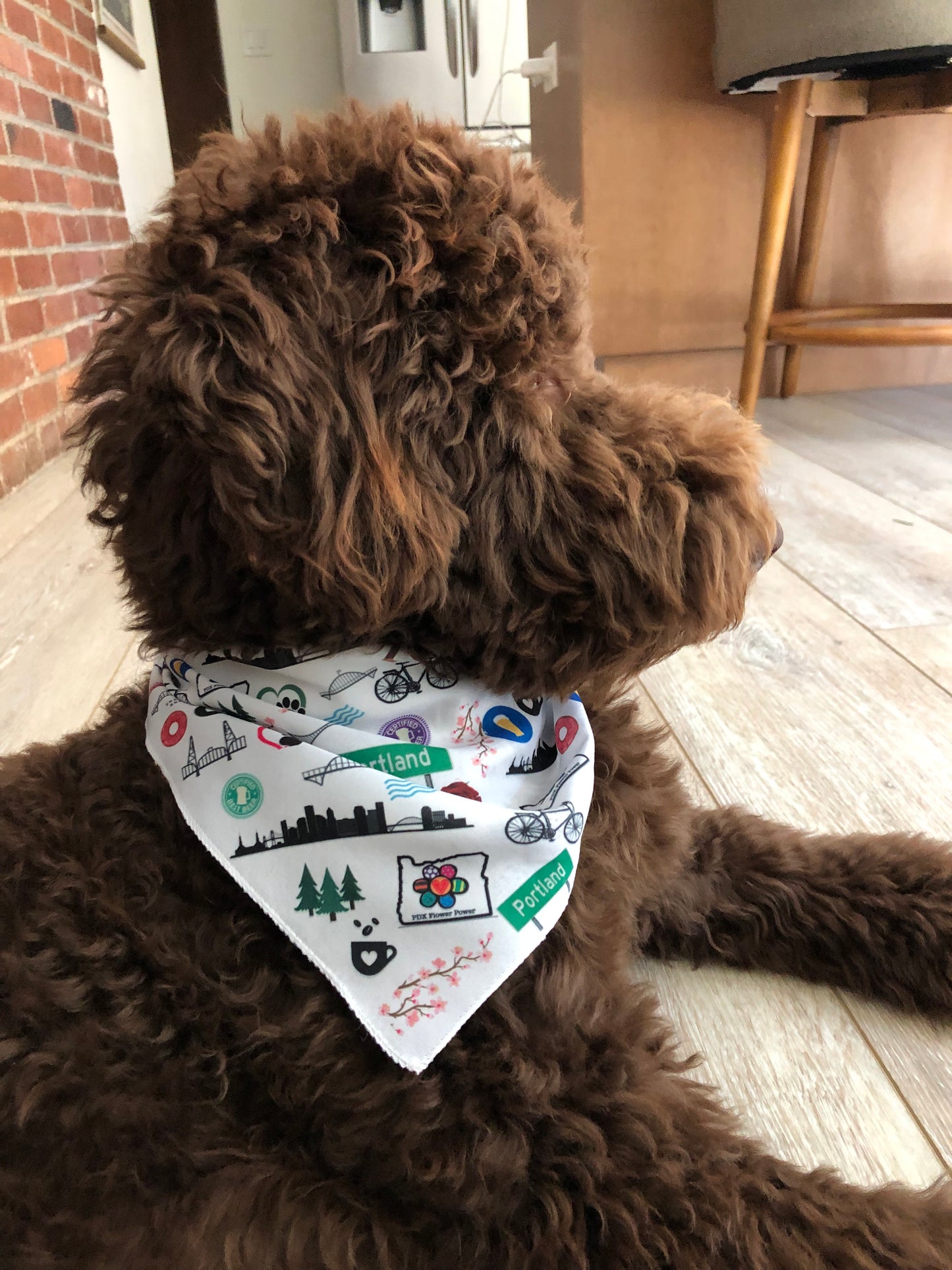 Portland Pet bandana,  Custom Dog bandana, PDX dog bandana, custom dog gifts