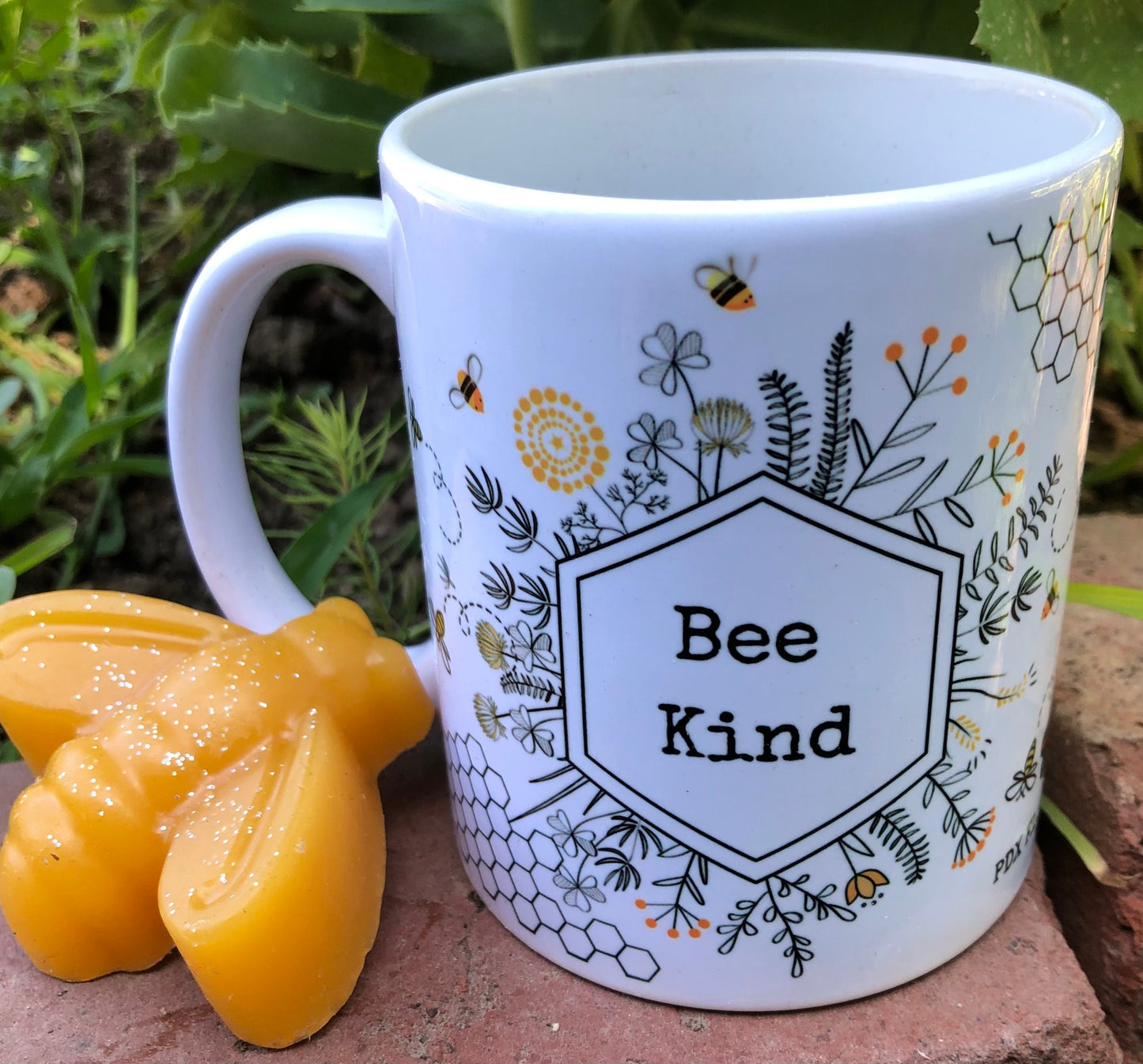 PDX Flower Power "Be kind" mug