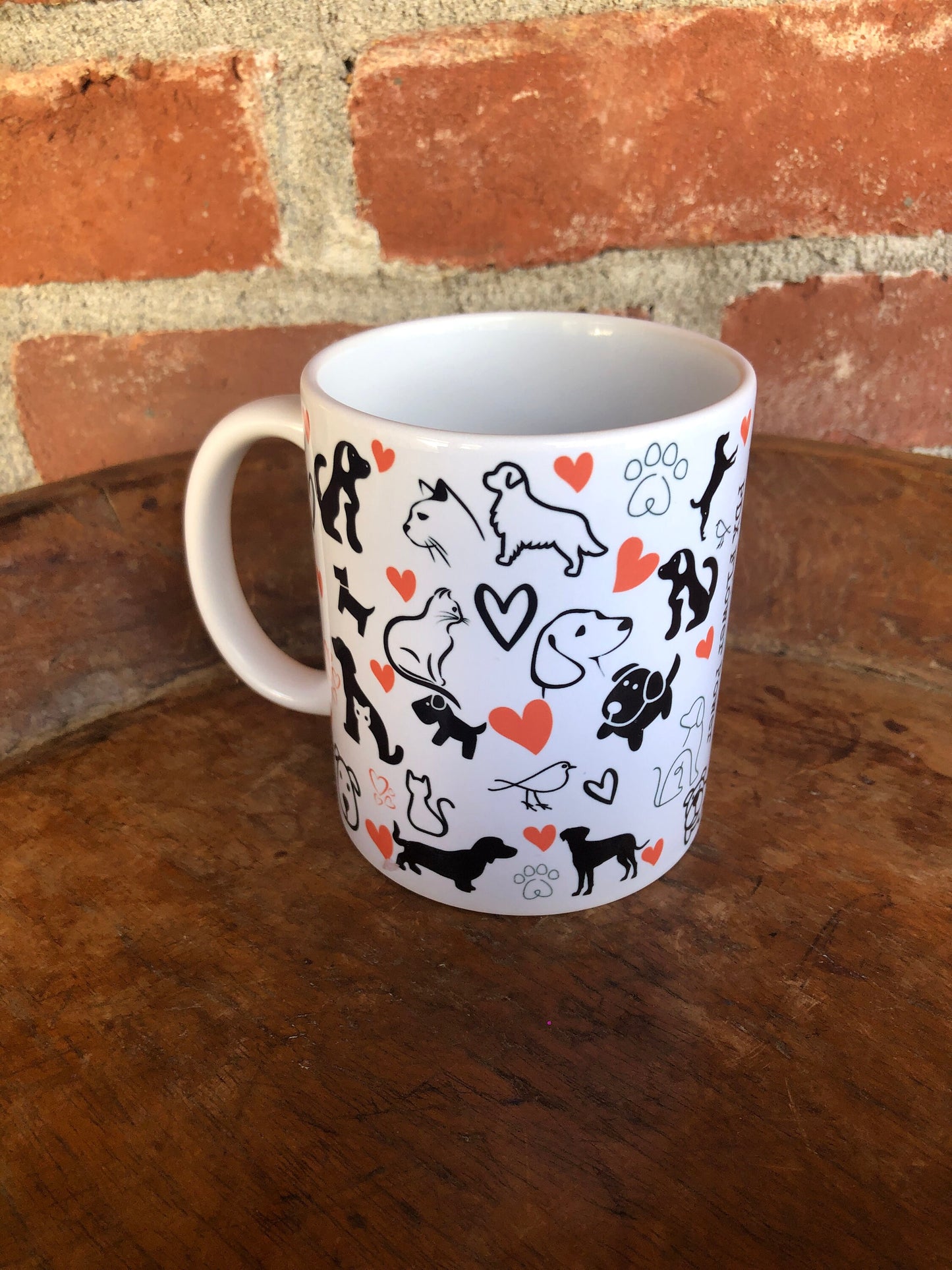 Pet mug/ Veterinarian Gift / fun pet themed mug/Dog Cat Lover gift/ animal lover/ pet themed mug  / Vet tech mug / Cats / Dog with Cat
